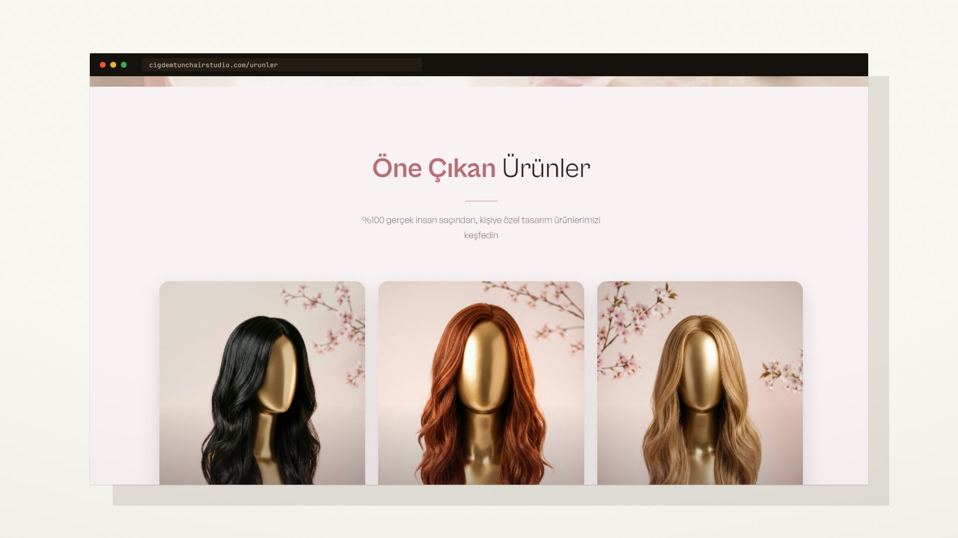 Çiğdem Tunç Hair Studio — Uygulama